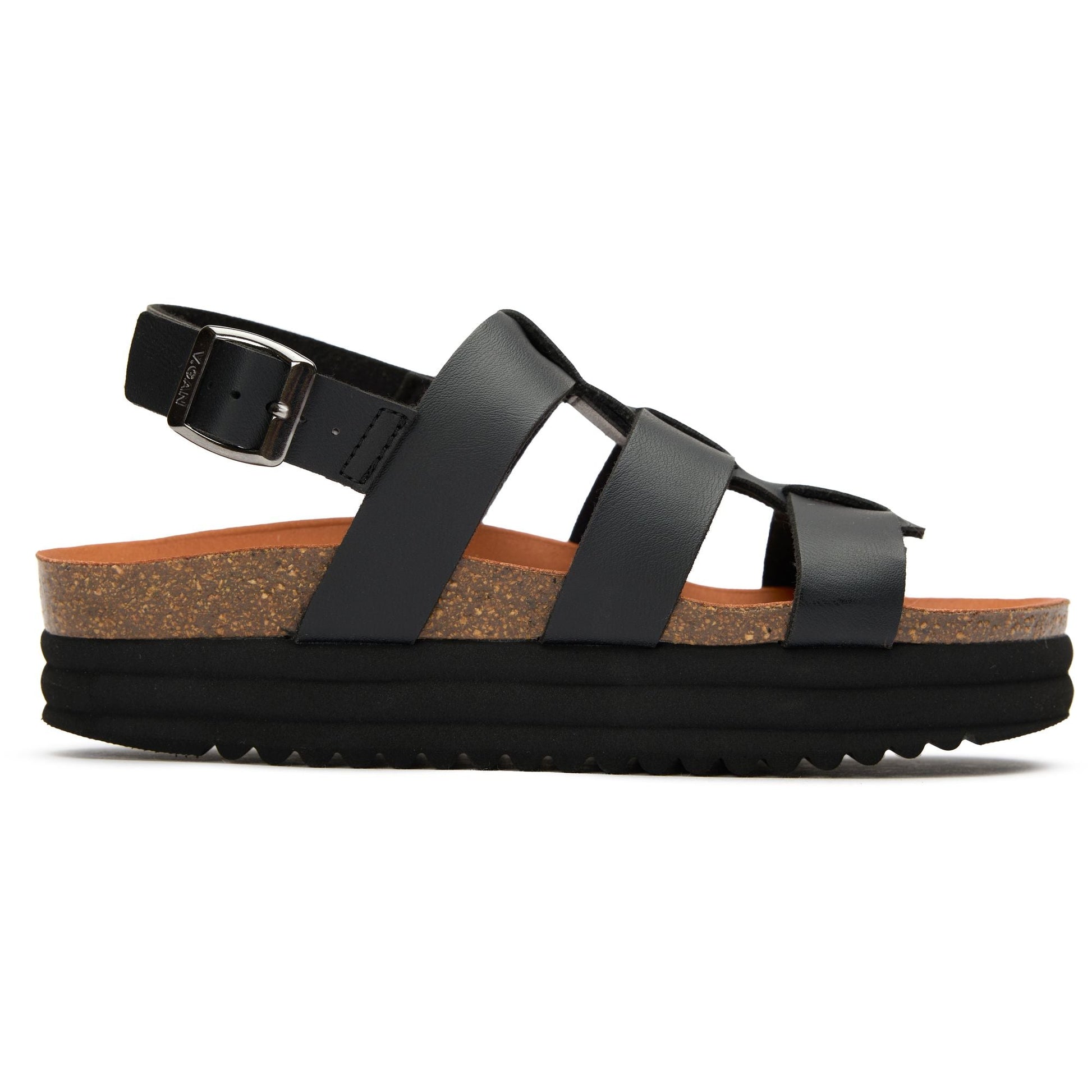 Fig Ankle Strap Footbed Sandals - Vegan America