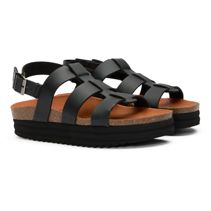 Fig Ankle Strap Footbed Sandals - Vegan America