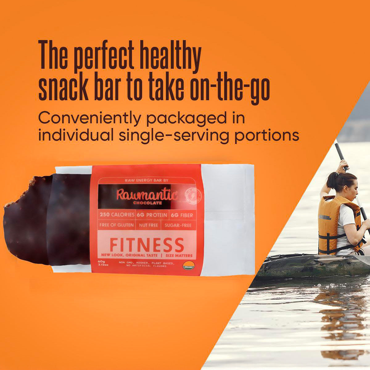 Fitness Vegan Plant Based Protein Nutritional Bars, Sugar-Free