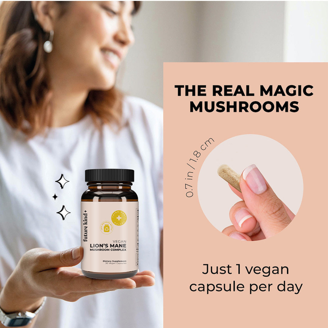 Vegan Lion's Mane Mushroom Complex Supplement