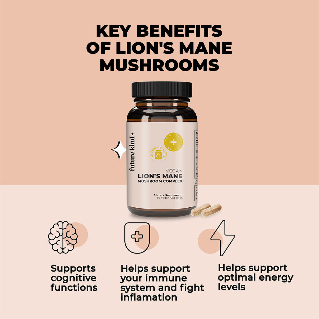 Vegan Lion's Mane Mushroom Complex Supplement