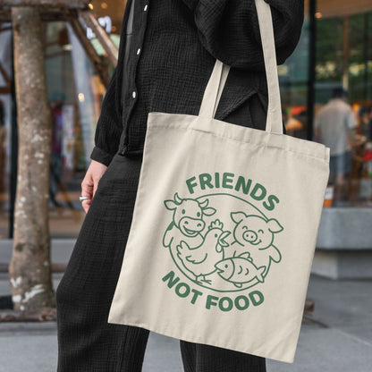 Friends Not Food Tote Bag