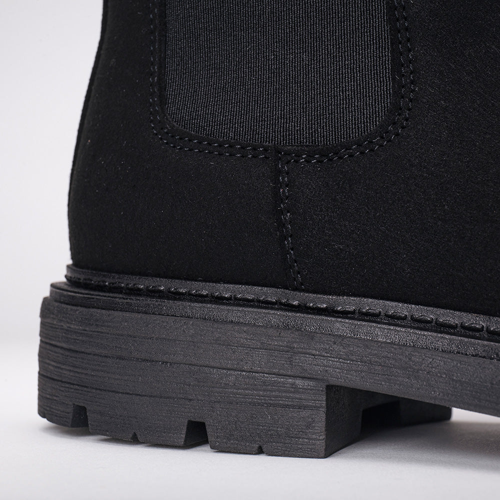 Men's Vegan Chelsea Boots Faber Black - Second Life