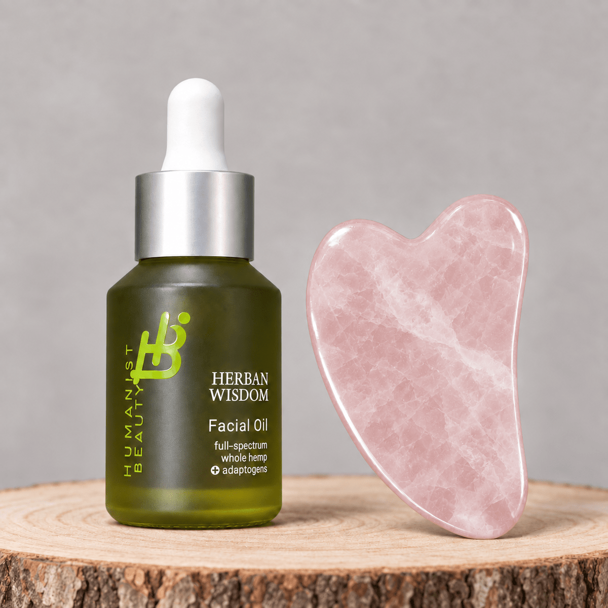 Herban Wisdom® Facial Oil + Gua Sha Tool - Vegan America