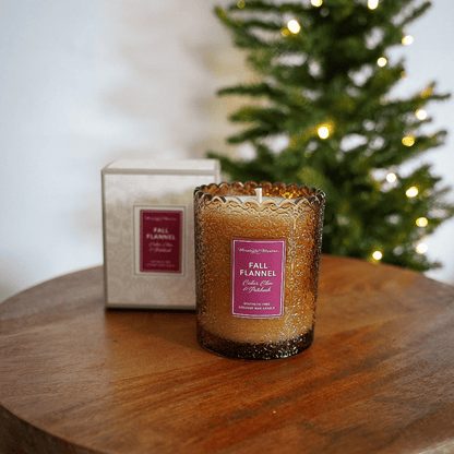 Fall Flannel Natural Candle 8oz Kaia Collection - Vegan America