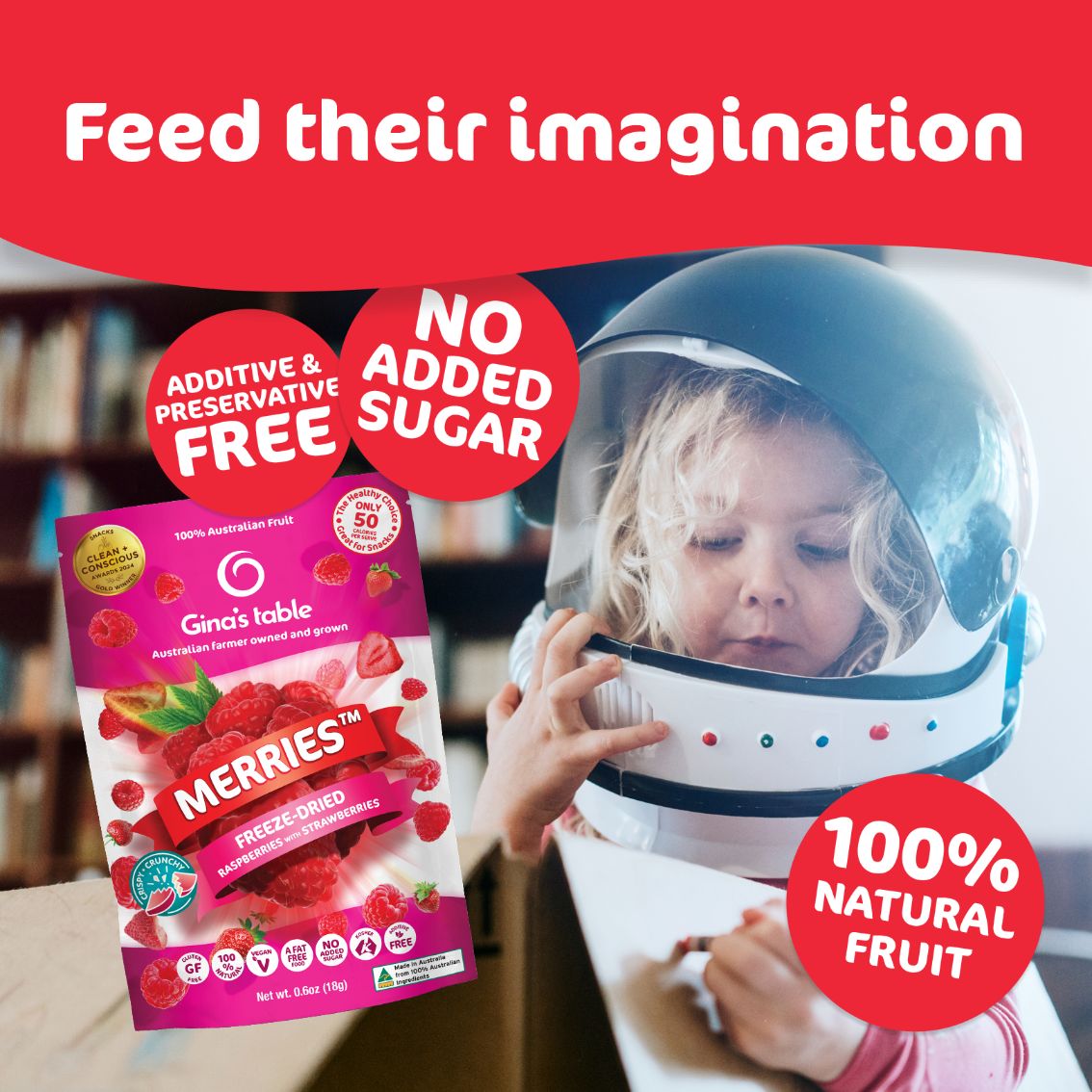 Freeze Dried Raspberries with Strawberries - Vegan America