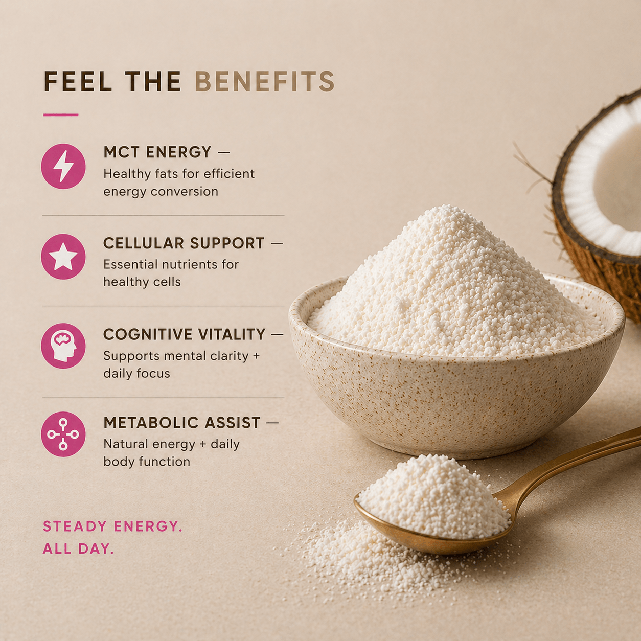 Organic Coconut Milk Powder: Superfood | 500g (250 Servings) - Vegan America