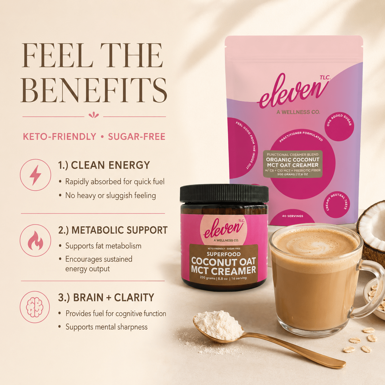 Organic Coconut MCT Oat Creamer | Sugar Free - Vegan America