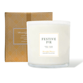 Festive Fir Natural Candle 55oz Rosaline Collection - Vegan America