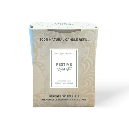Festive Noble Fir 8oz Candle Refill