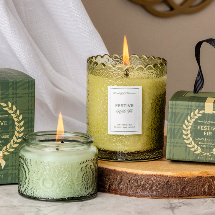 Festive Noble Fir Candle