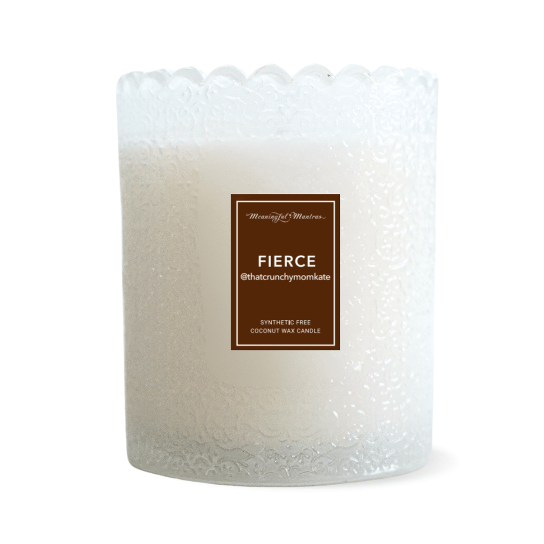 Fierce x @ThatCrunchyMamaKate Natural Candle 8oz Kaia Collection - Vegan America
