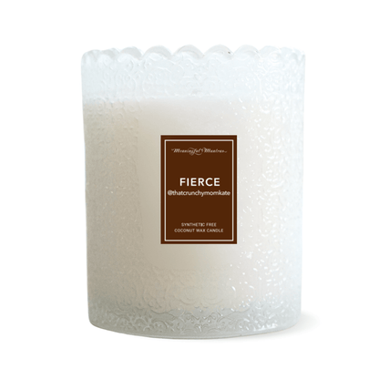 Fierce x @ThatCrunchyMamaKate Natural Candle 8oz Kaia Collection - Vegan America