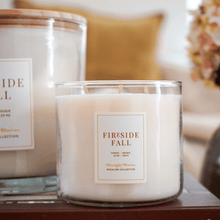 Fireside Fall Natural Candle 16oz 3 - Wick - Vegan America