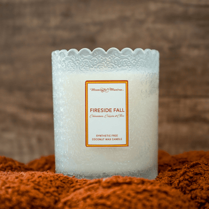 Fireside Fall Natural Candle 8oz Kaia Collection - Vegan America