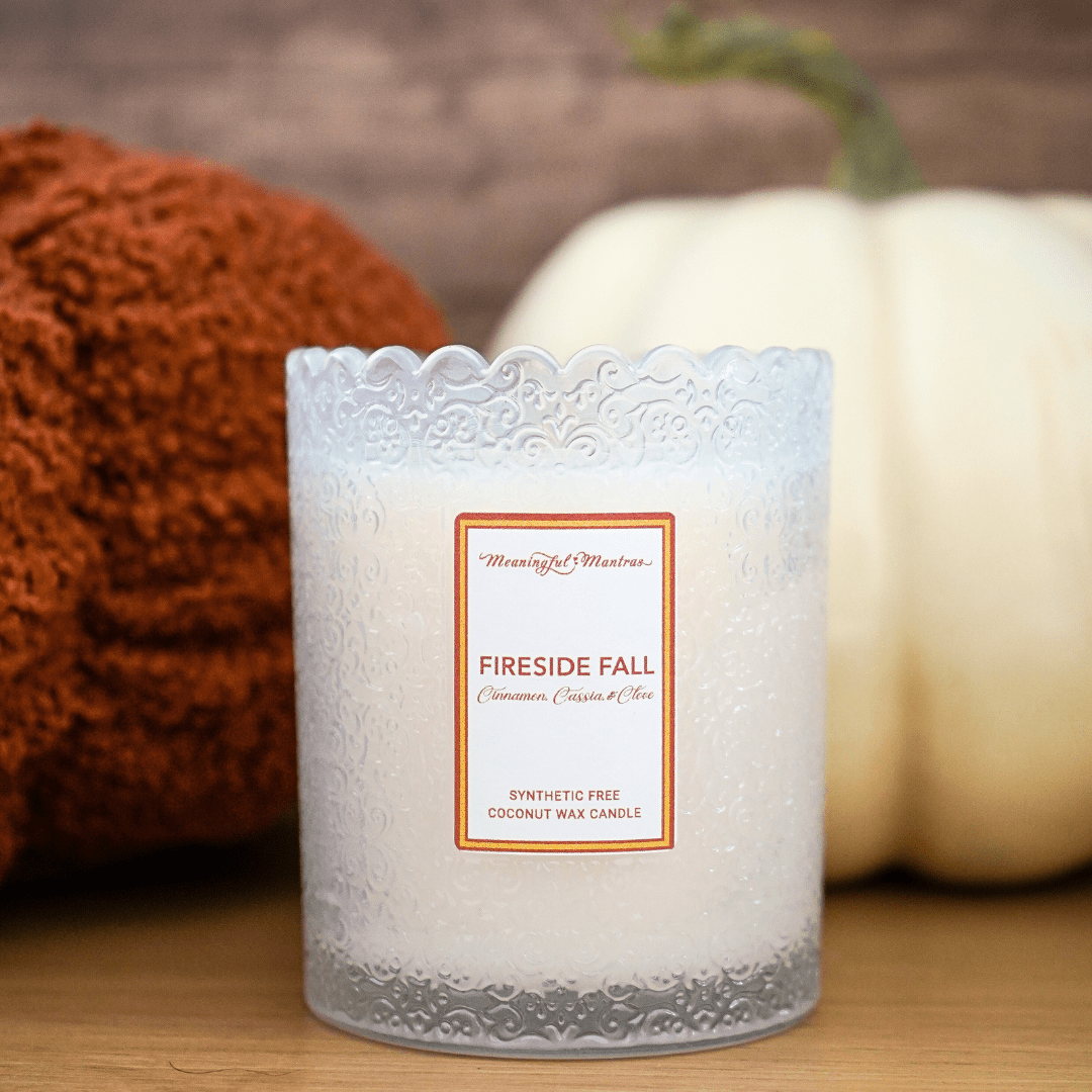 Fireside Fall Natural Candle 8oz Kaia Collection - Vegan America