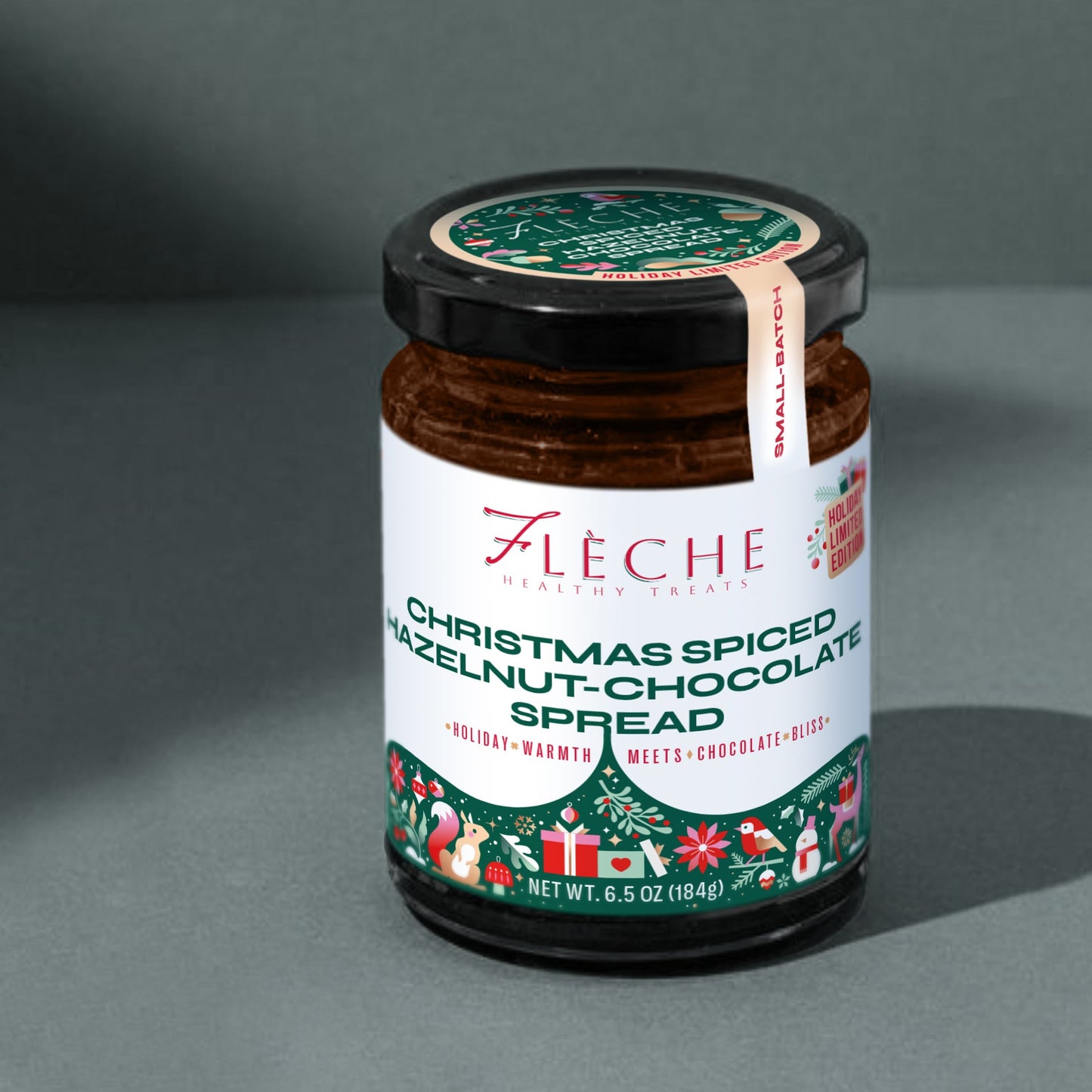 Christmas Spiced Hazelnut Chocolate Spread | Sugar-Free & Plant-based