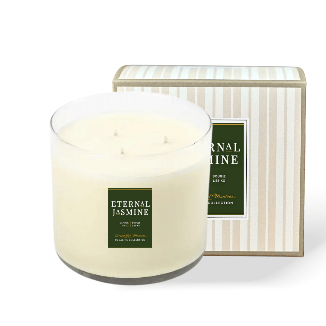 Forever Eternal Jasmine 16oz 3 - Wick Natural Candle - Vegan America