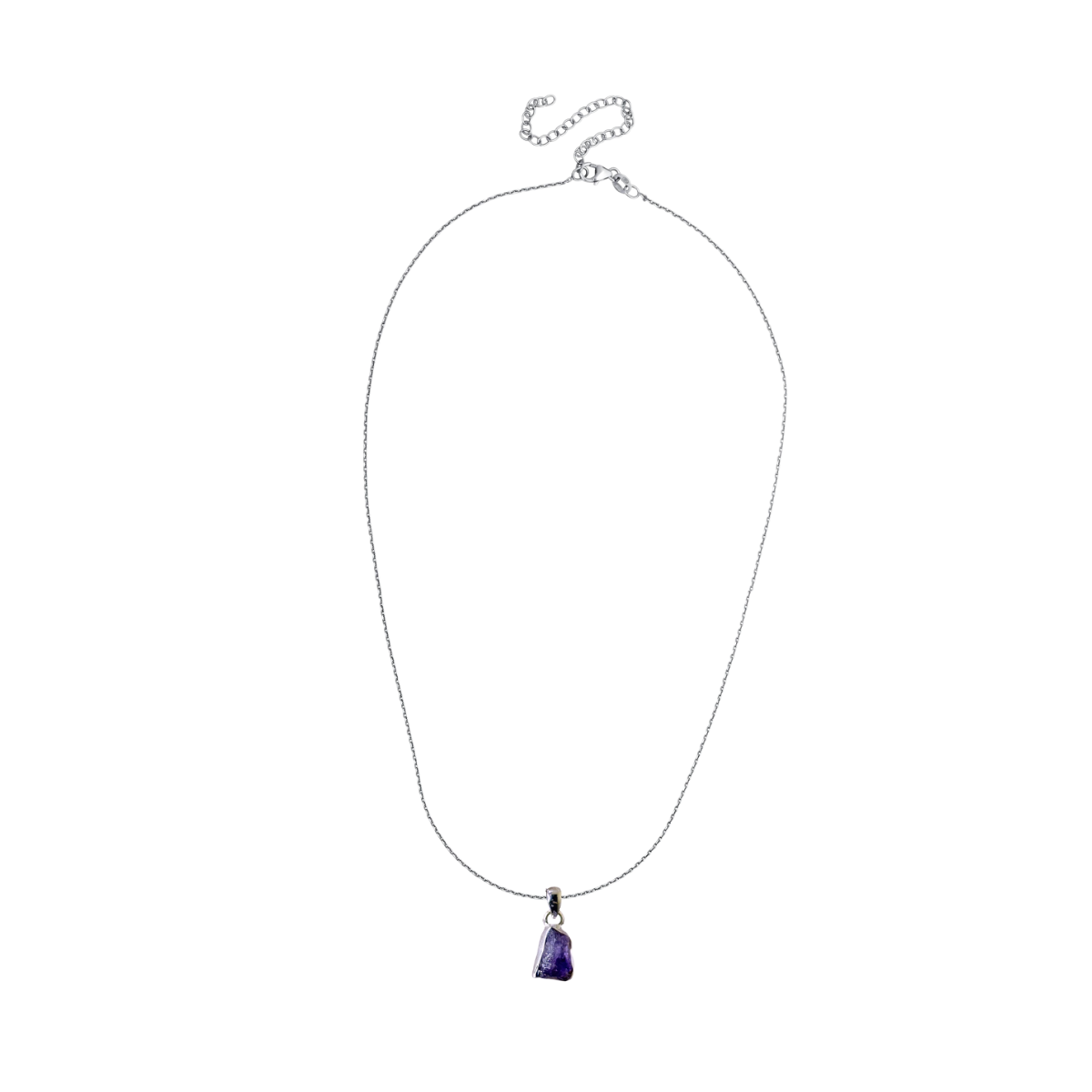 Freeform Gemstone Pendant - Amethyst