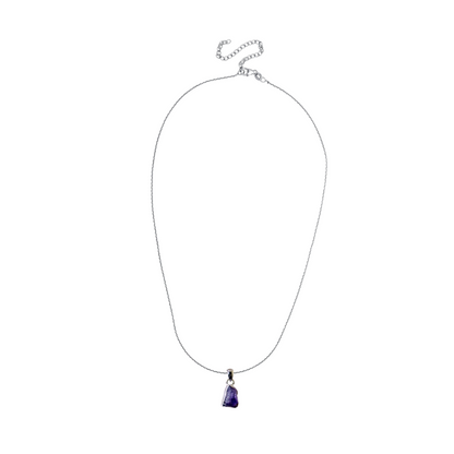 Freeform Gemstone Pendant - Amethyst