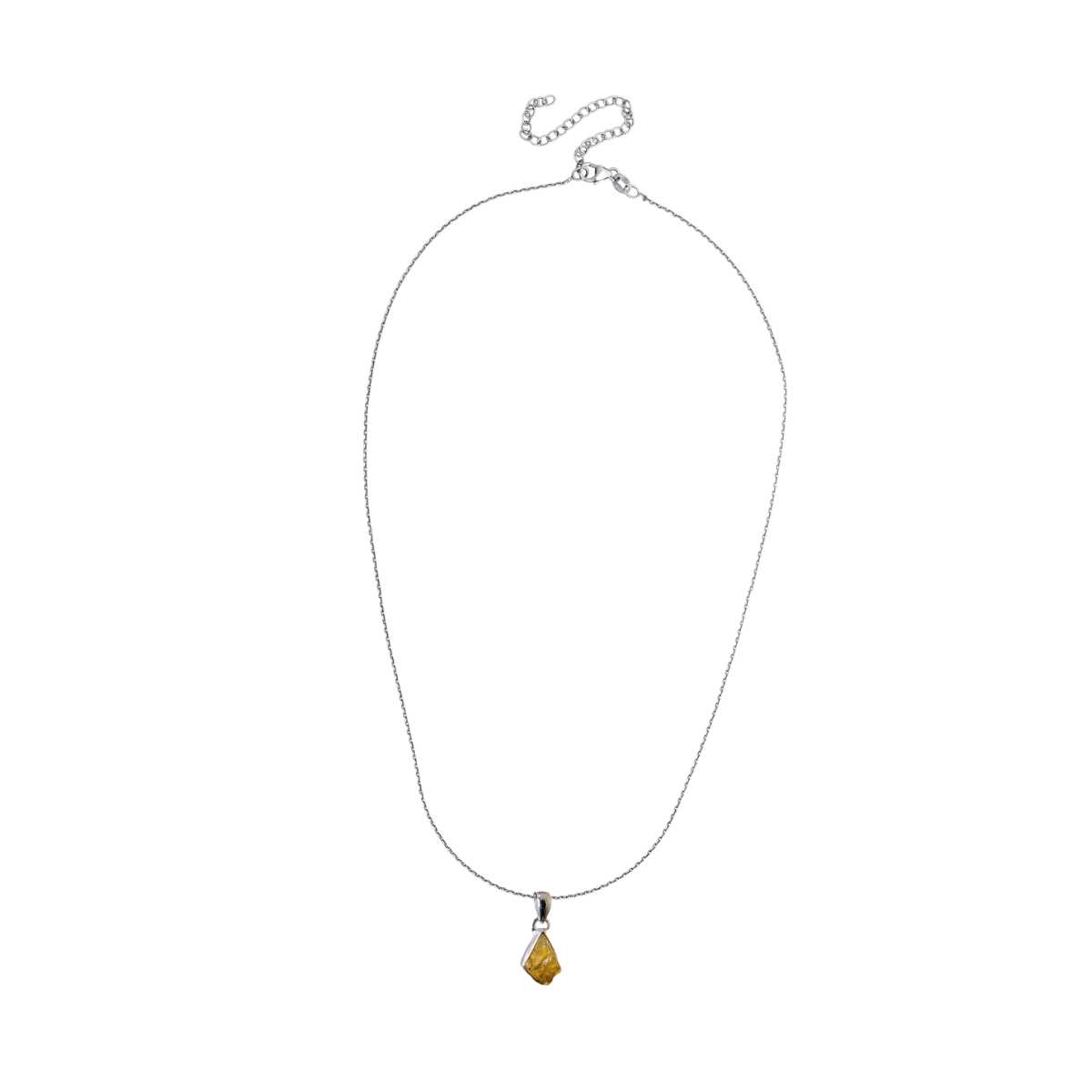 Freeform Gemstone Pendant - Citrine