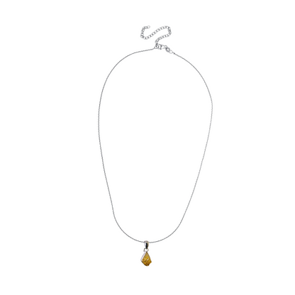 Freeform Gemstone Pendant - Citrine