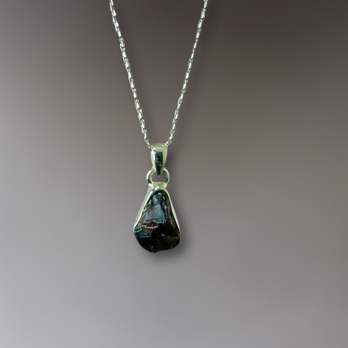 Freeform Gemstone Pendant - Garnet