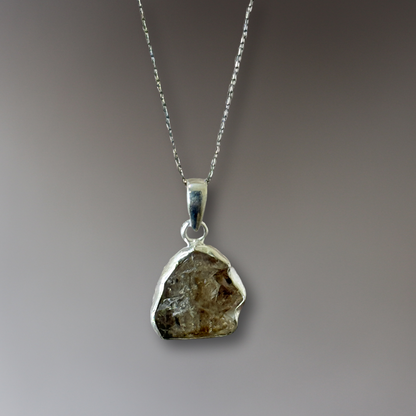Freeform Gemstone Pendant - Herkimer Diamond