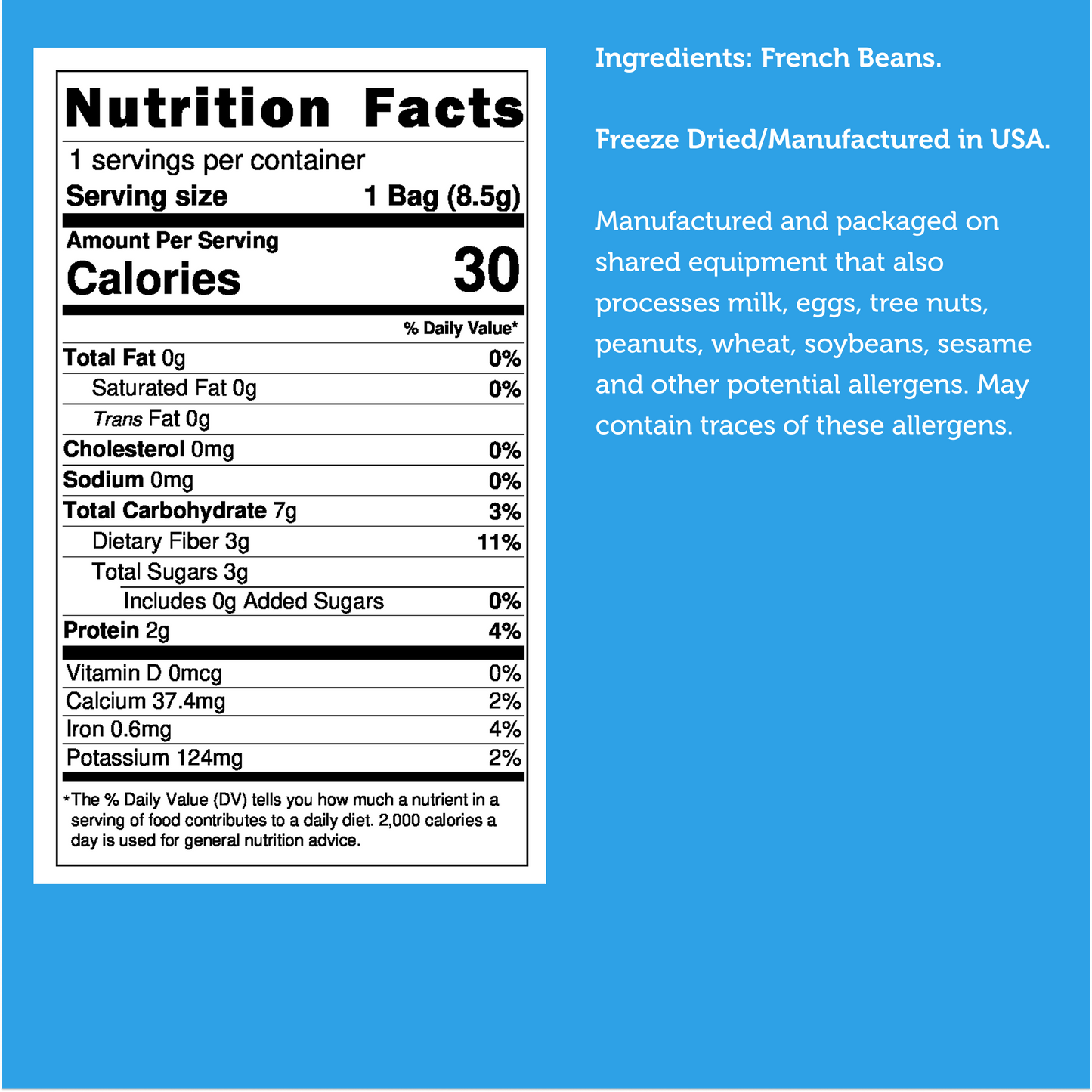 Freeze Dried French Beans