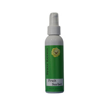 Fruit Sorbet Spray Lotion in a white bottle with a green label