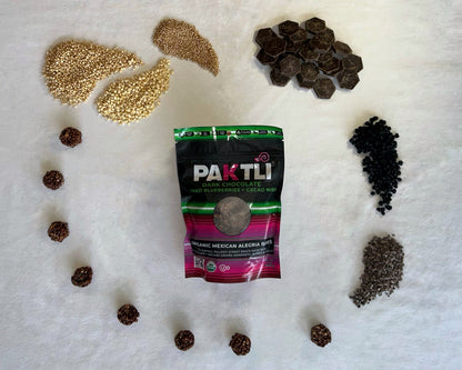 NEW Dark Chocolate Alegria Bites w/ Blueberries + Cacao Nibs (Wholesale)