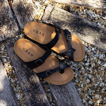 Garlic Comfort Footbed Sandals - Vegan America
