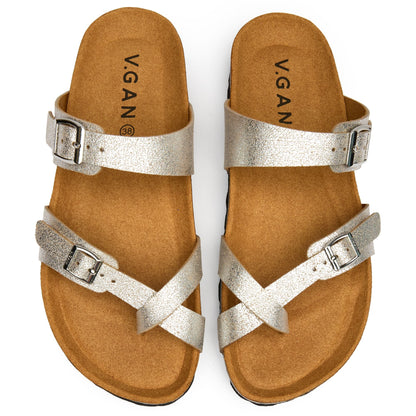 Garlic Comfort Footbed Sandals - Vegan America