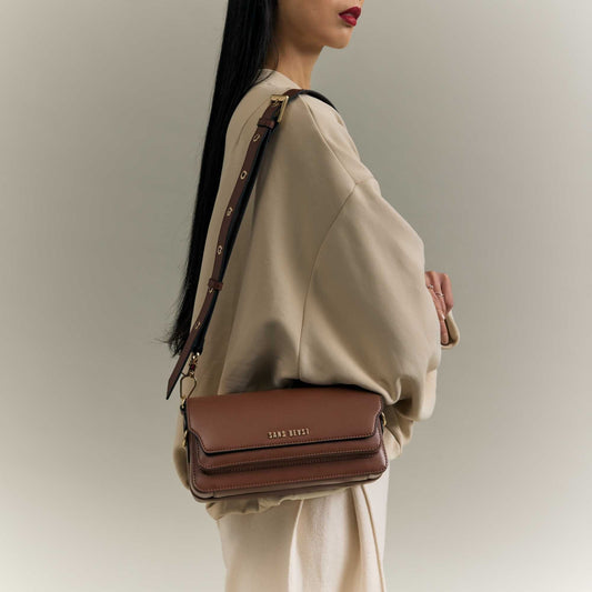 Gemini Handbag - Mahogany