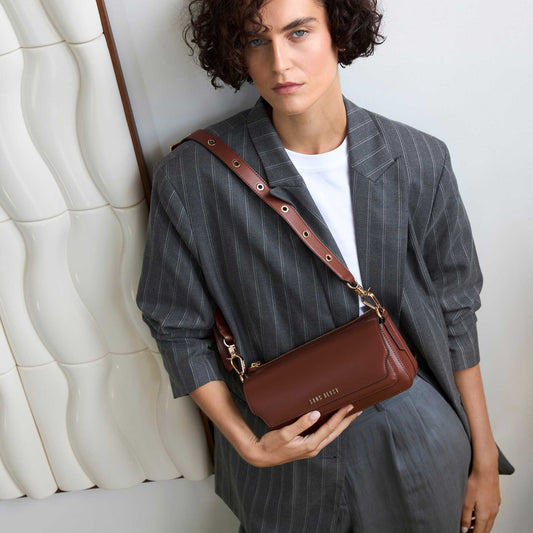 Gemini Handbag - Mahogany