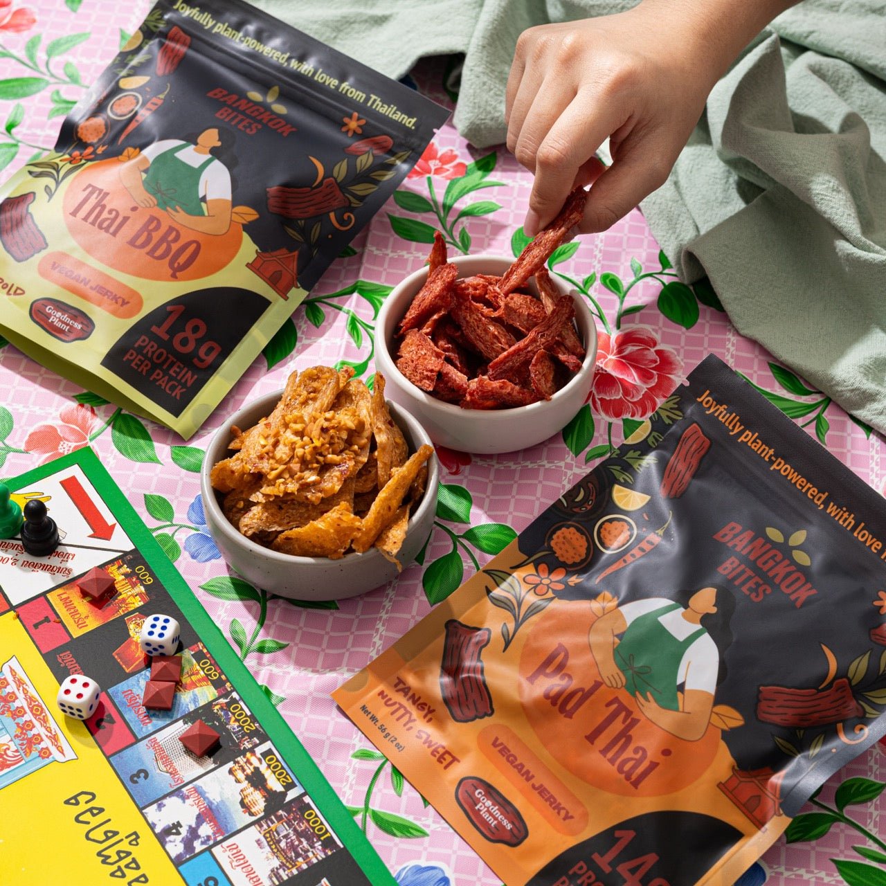 Bangkok Bites Jerky, Pad Thai - Vegan America