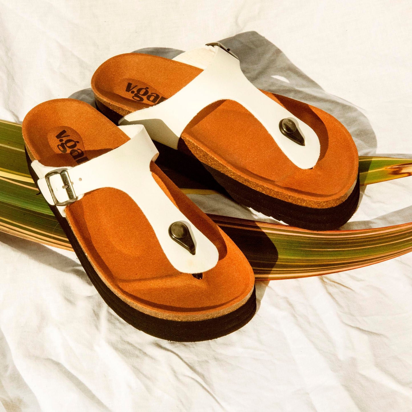 Grape Footbed Sandals - Vegan America