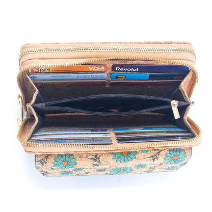 Cork Wristlet / Crossbody Phone Bag