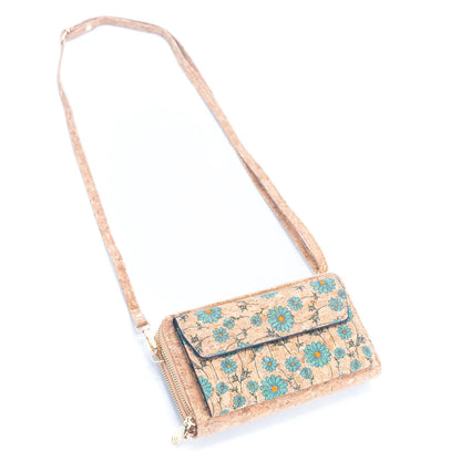 Cork Wristlet / Crossbody Phone Bag