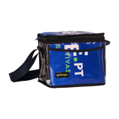 lunch bag publicity banner blue & green - Vegan America