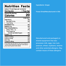 Freeze Dried Ginger Powder - Vegan America