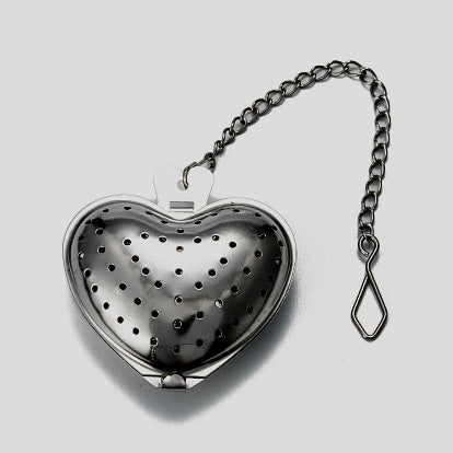 Heart shaped looseleaf reusable herbal tea infuser
