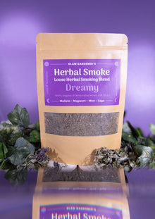 DREAMY | Loose herbal smoking blend • Organic & wildcrafted mullein, mugwort, mint, and sage for calming, sweet dreams, and relaxation