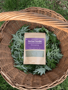 DREAMY | Loose herbal smoking blend • Organic & wildcrafted mullein, mugwort, mint, and sage for calming, sweet dreams, and relaxation