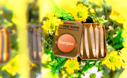 ENERGIZE • 5-pack of Herbal pre-rolls with wild-harvested mullein, organic calendula, organic clove, and organic orange peel designed to energize, cleanse, and soothe
