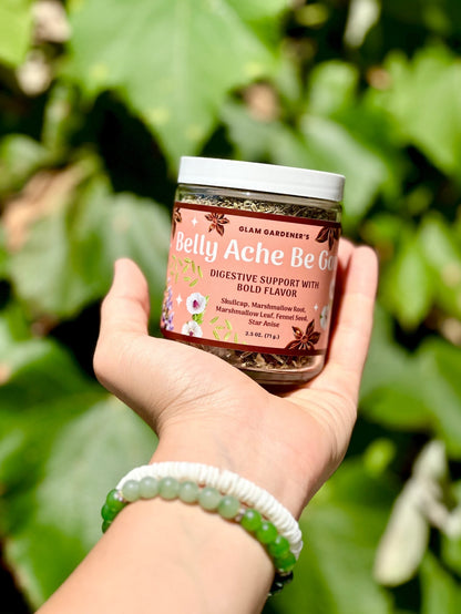 Belly Ache Be Gone •Looseleaf herbal tea for digestive support with Marshmallow Root, Skullcap, Star Anise & Fennel Seed - Vegan America