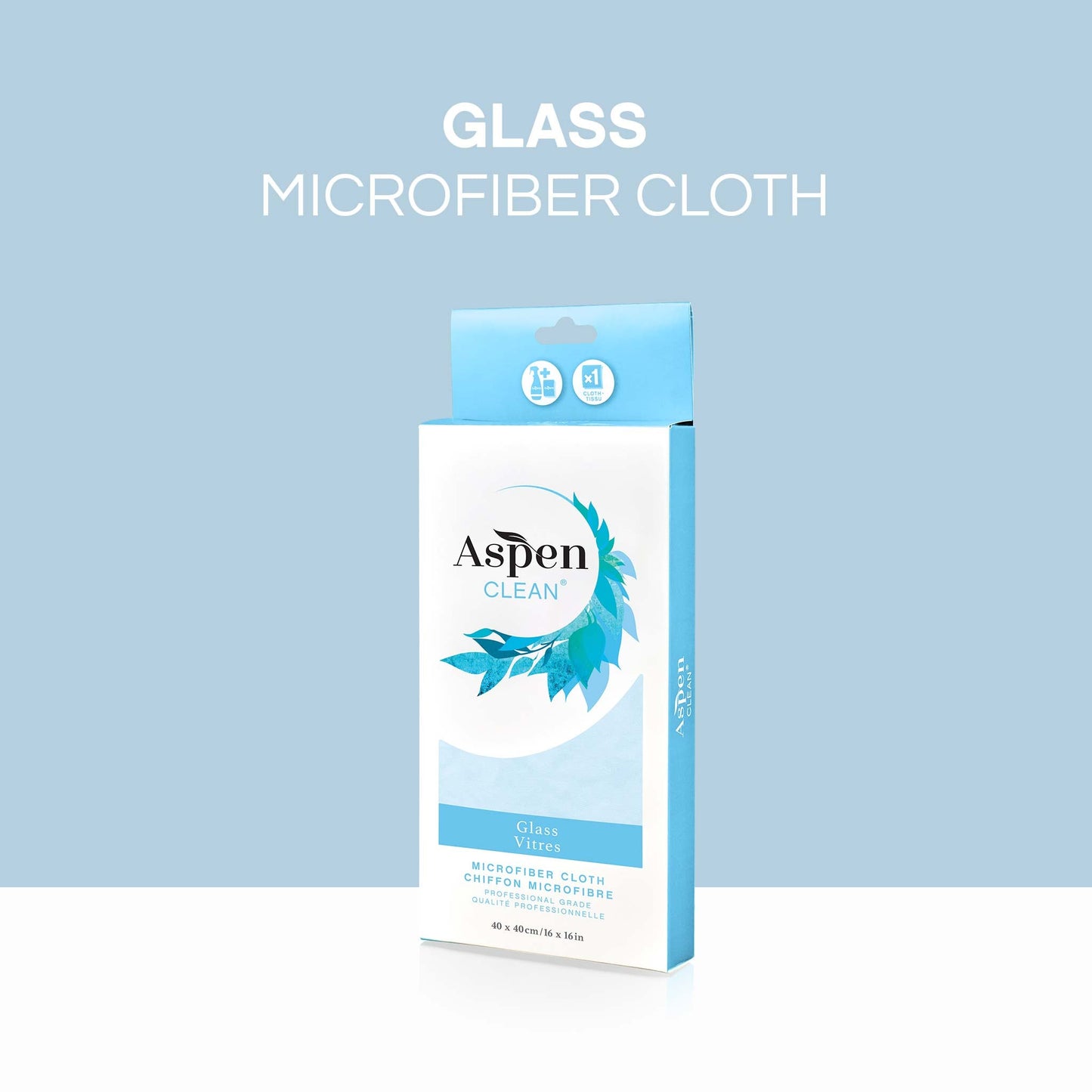 AspenClean Microfiber Cloth for Glass