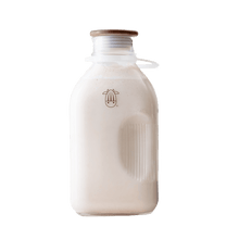 Glass Jug | 60 oz Rectangular Clear Storage Container with Wide Mouth & Wooden Cap
