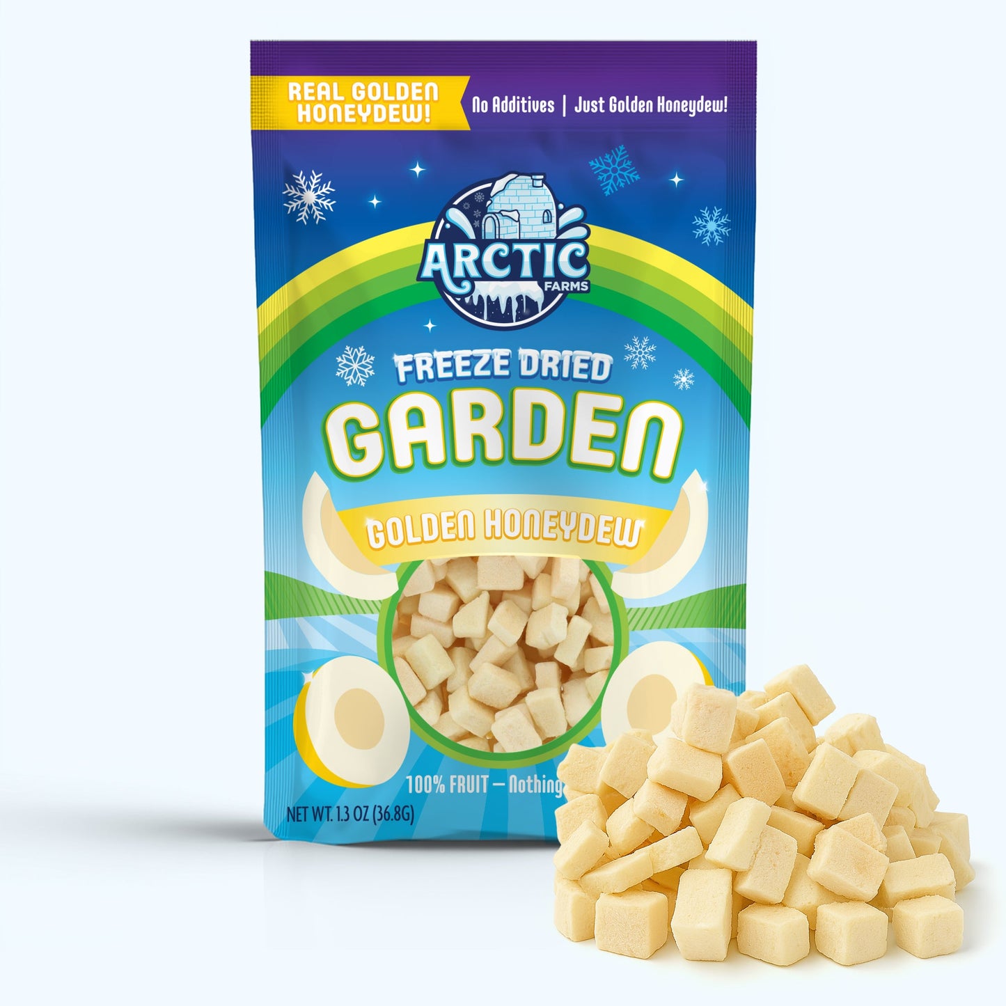 Freeze Dried Golden Honeydew Melon