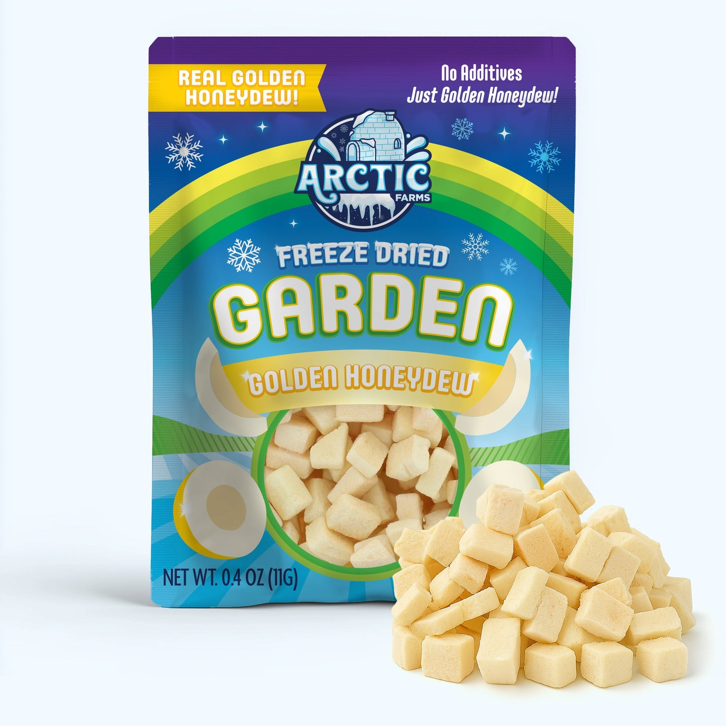 Freeze Dried Golden Honeydew Melon